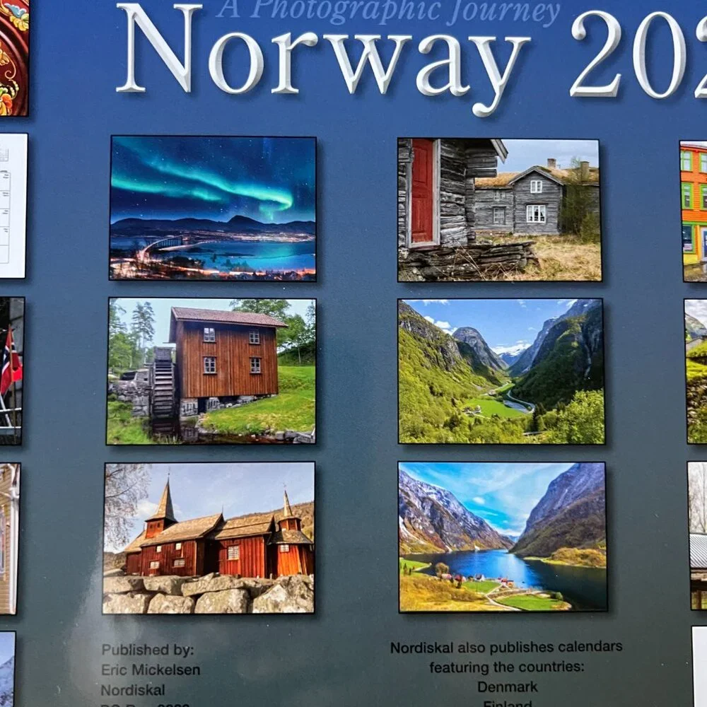 NEW Norway Calender 2025 Norwegian